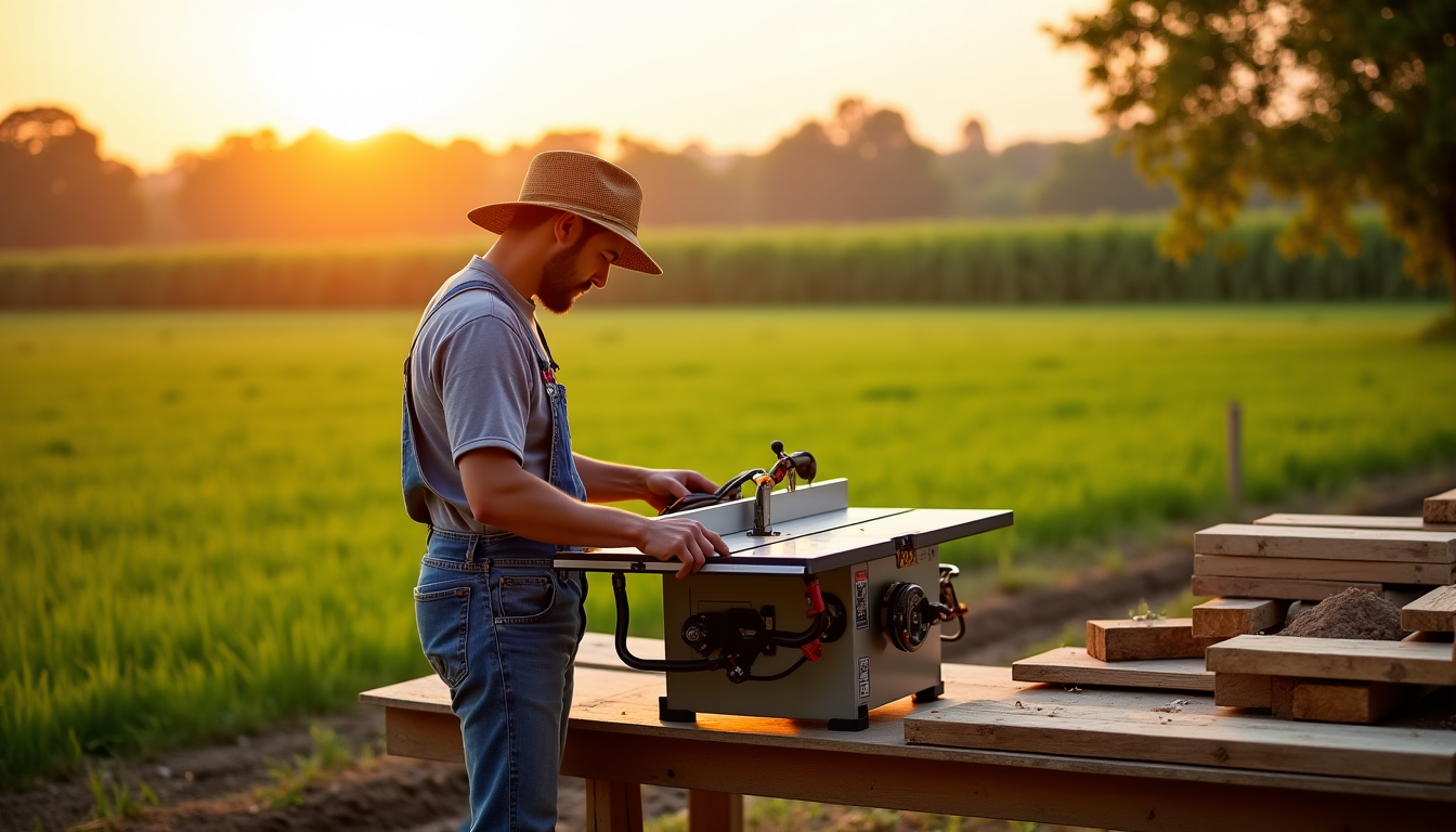 utiliser un banc de scie pour optimiser vos travaux agricoles ? — type de bois (moins de dents pour le