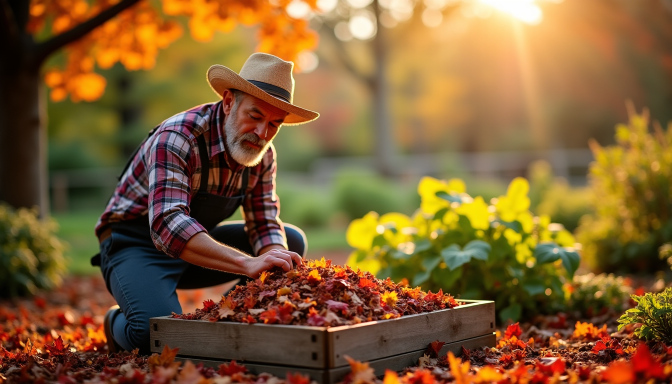 Illustration : st le moment de stocker les feuilles pour — recycler les déchets verts pour booster ses cultures ?
