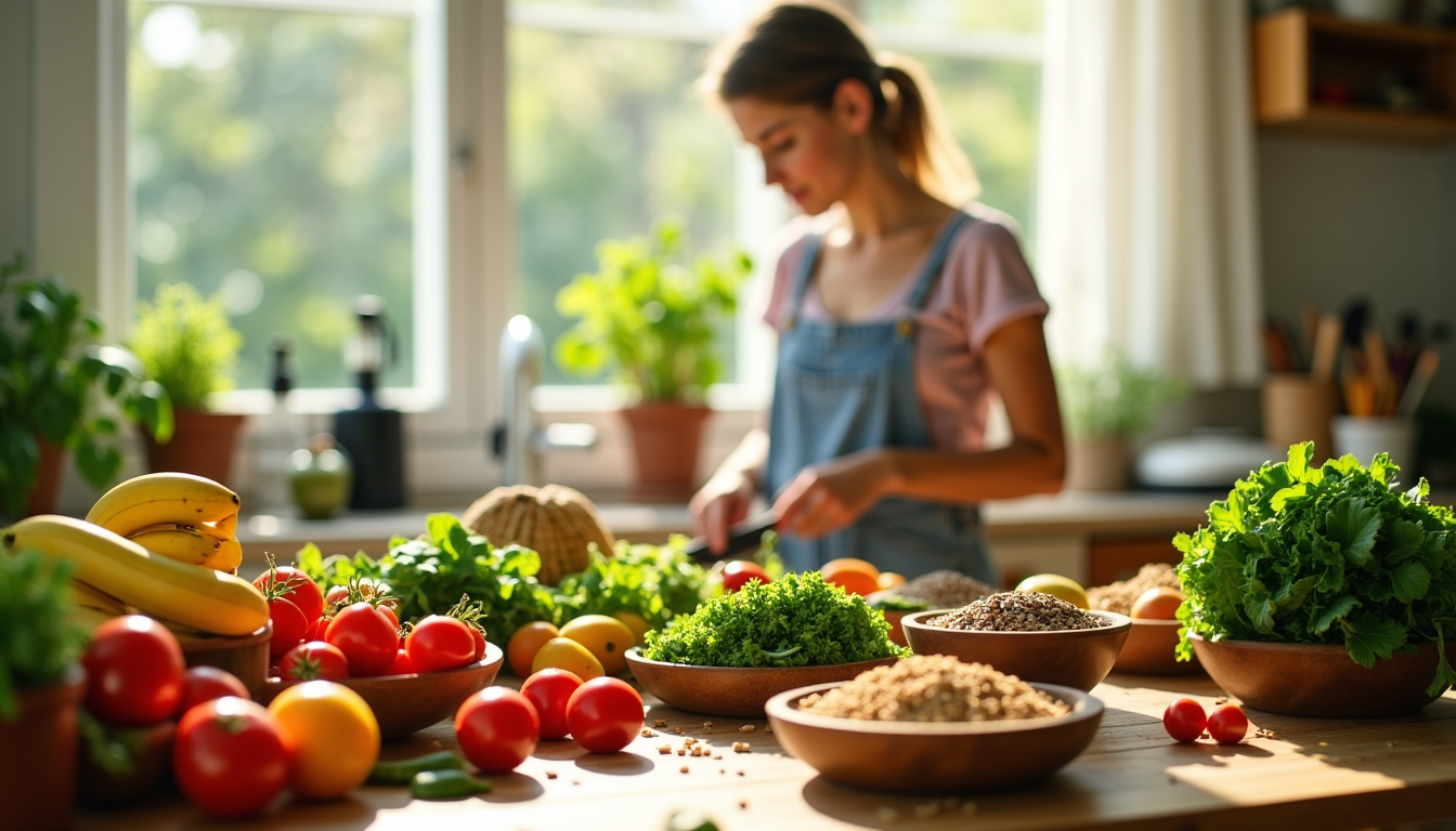 Illustration : la diversité des aliments consommés assure un apport — la nutrition influence-t-elle votre bien-être quotidien ?