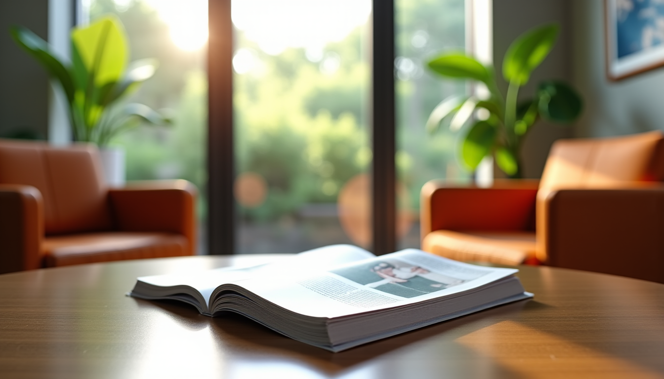 magazines en salle d'attente : une pause douce pour calmer l'anxiété médicale — la fraîcheur des numéros est également importante. des