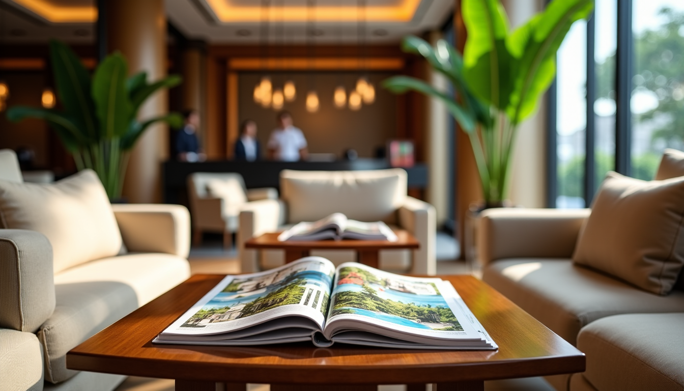 magazines en salle d'attente d'h&ocirc;tel : soignez l'accueil de vos clients d&egrave;s l'arriv&eacute;e &mdash; la pertinence g&eacute;ographique peut aussi &ecirc;tre un atout.
