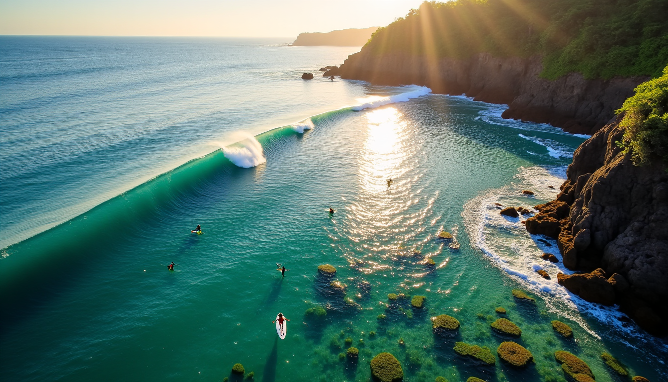 uluwatu et ses secrets : un voyage entre terre et mer — l beach secrète, aventureuse surf (expérimenté), snorkeling