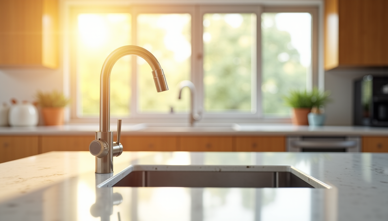 Illustration : pour s'assurer que votre robinet ne soit pas &mdash; robinet au design unique sublimera votre cuisine ?