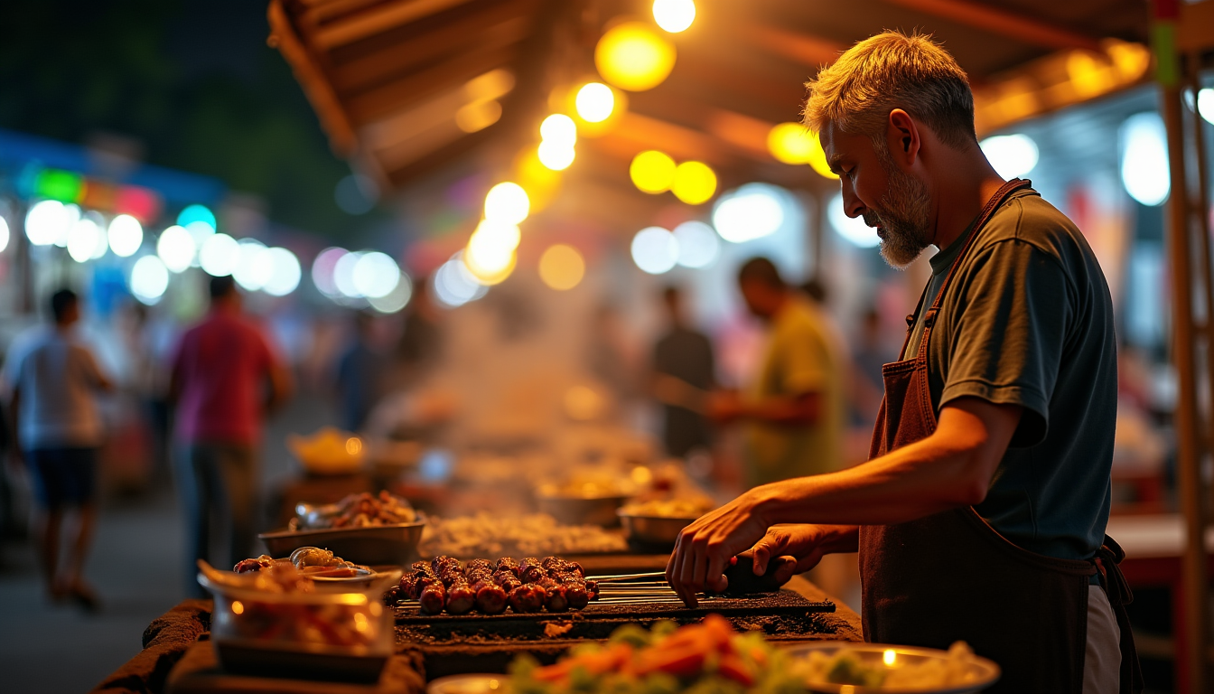 Illustration : le sate kambing, ou brochettes d'agneau grillées, est — sont les 10 meilleurs plats du monde ?