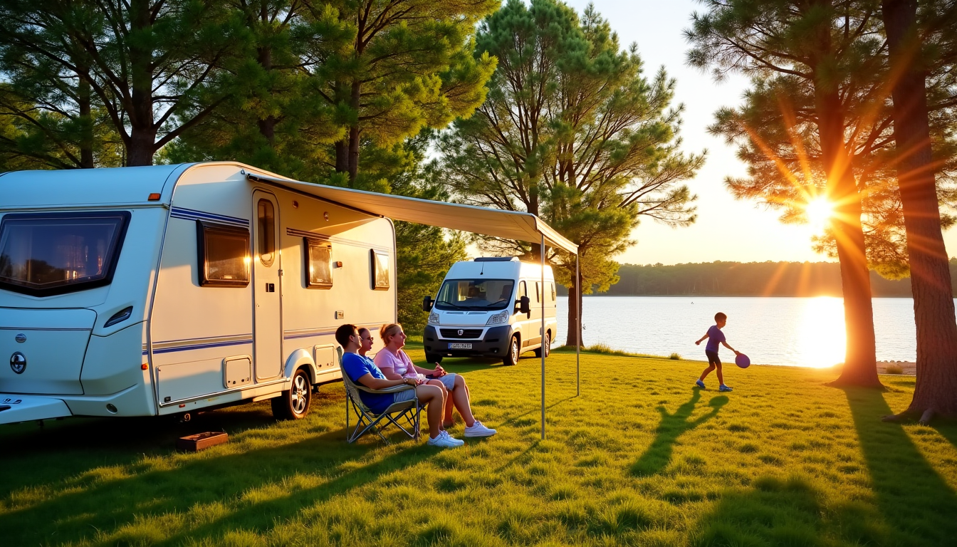Illustration : l'avantage majeur de la caravane est la possibilité — emplacement camping en vendée près des sables-d’olonne : comment choisir entre tente, caravane et camping-car à l’ile aux oiseaux ?
