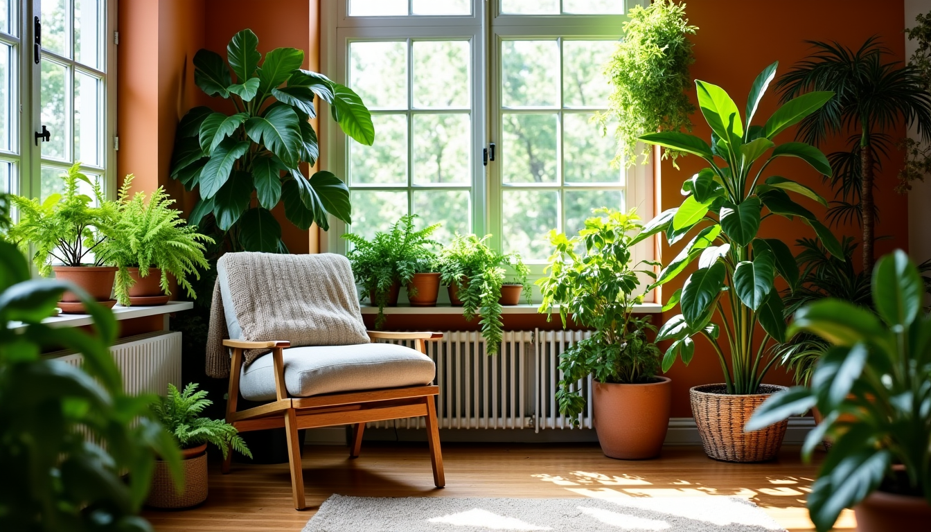 éveillez vos sens avec une oasis de verdure chez vous — prenez également en compte les variations de température