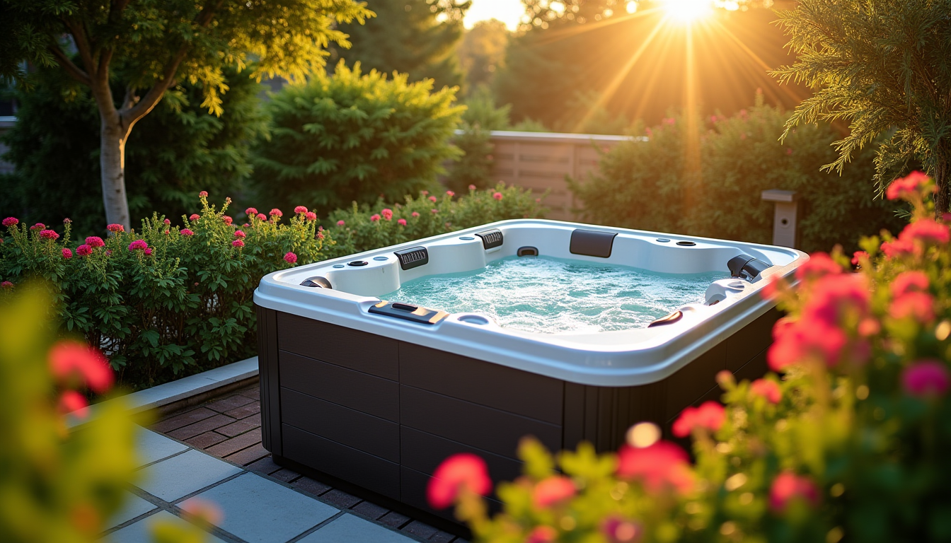 spa extérieur pour transformer votre jardin en oasis ? — l'eau. certains modèles proposent des options de connectivité