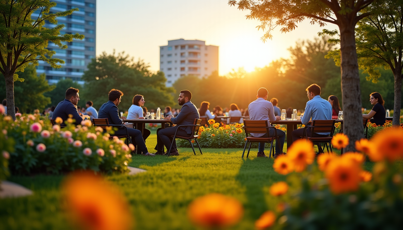 créer un jardin d'entreprise : 5 bénéfices insoupçonnés — "un jardin d'entreprise n'est pas seulement un espace