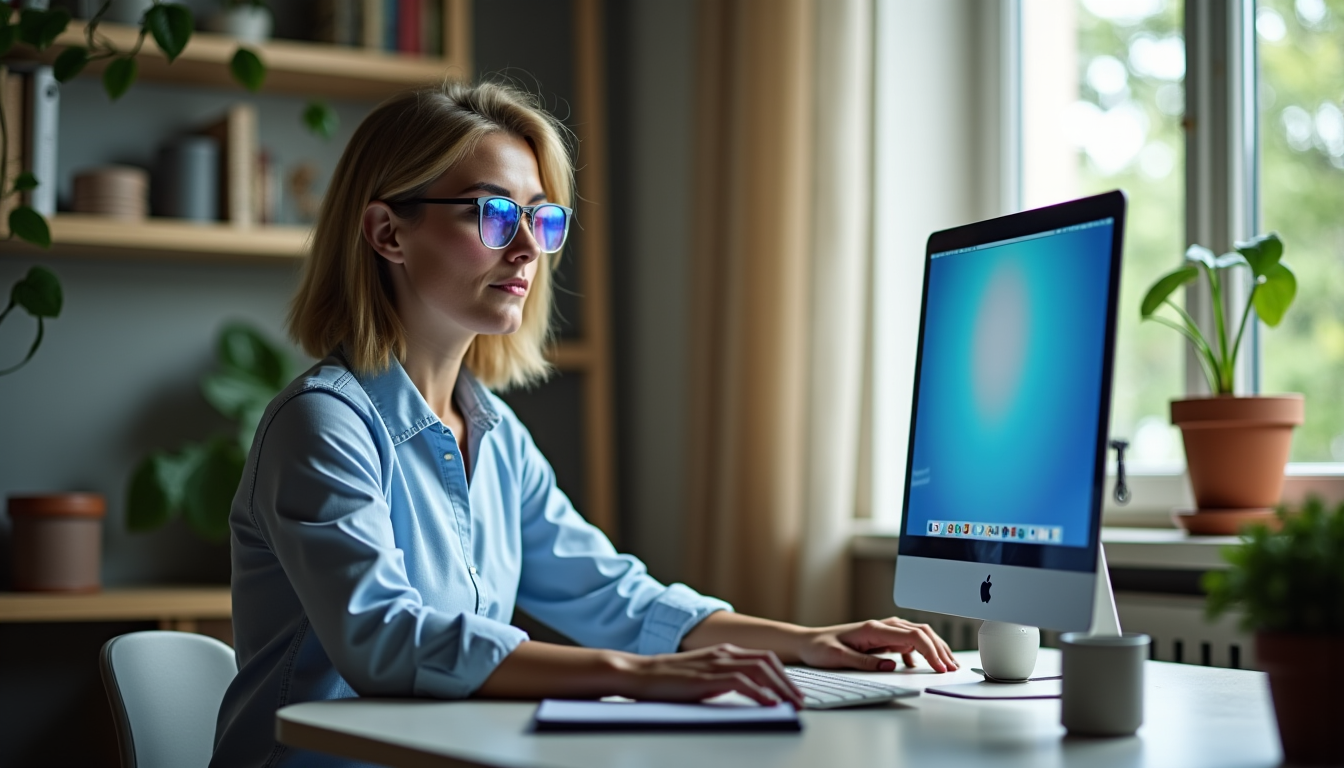 10 conseils pour des yeux en bonne santé — de plus, l'utilisation de filtres anti-lumière bleue sur