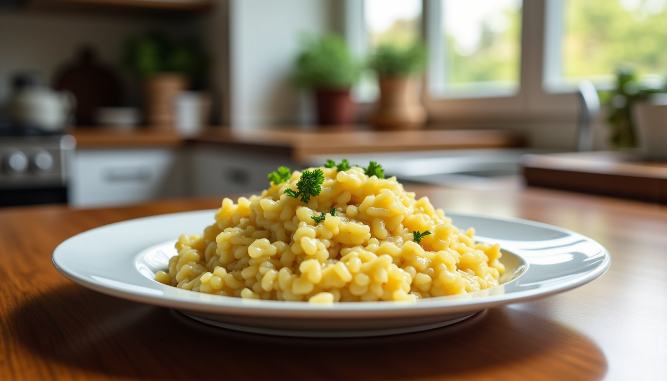 Illustration : urs délicates, bonne tenue moins courant que l'arborio, — recette du risotto crémeux parfait : technique pour une texture maîtrisée