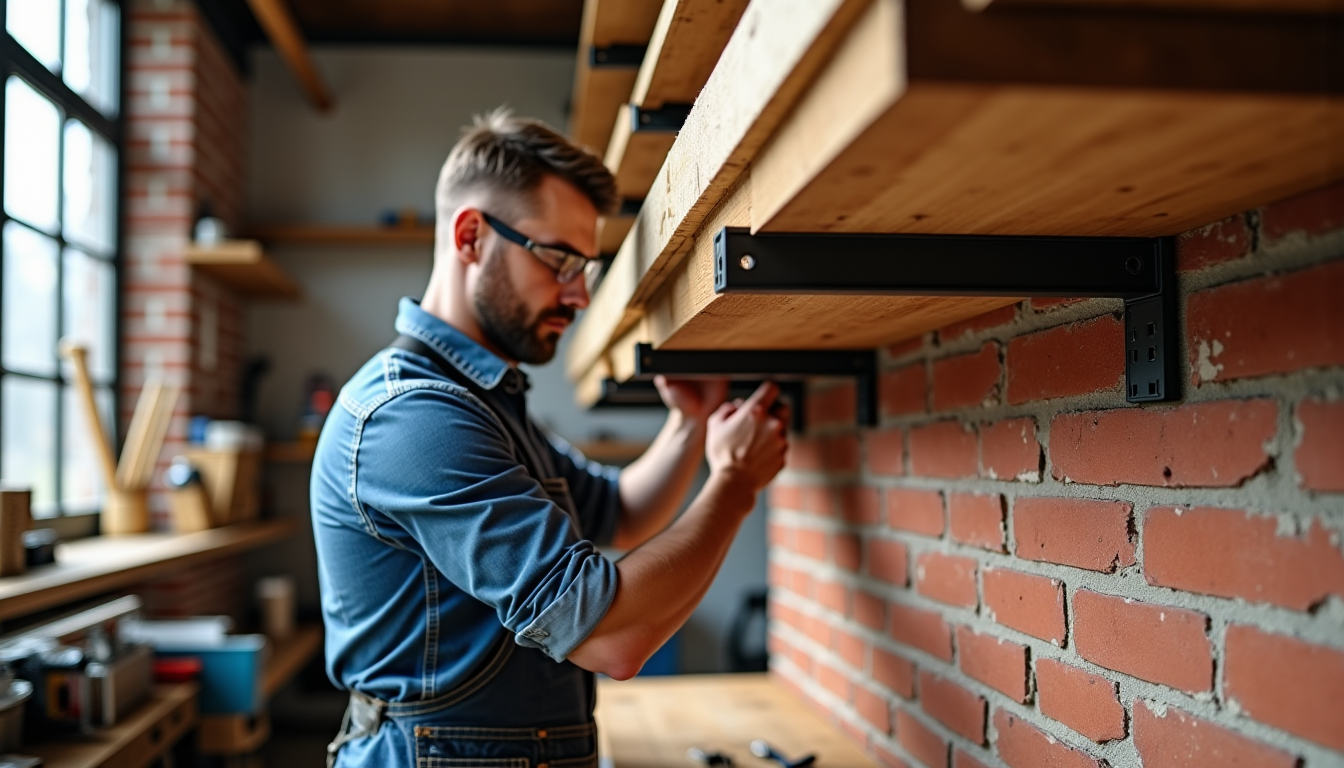 guide complet pour installer une étagère solidement sur tout type de mur — la sélection des supports est tout aussi importante.