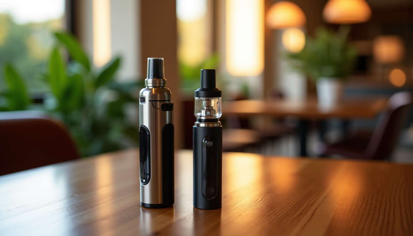 Illustration : est conçu pour être conservé longtemps, contribue également — différence entre une puff rechargeable et une cigarette électronique