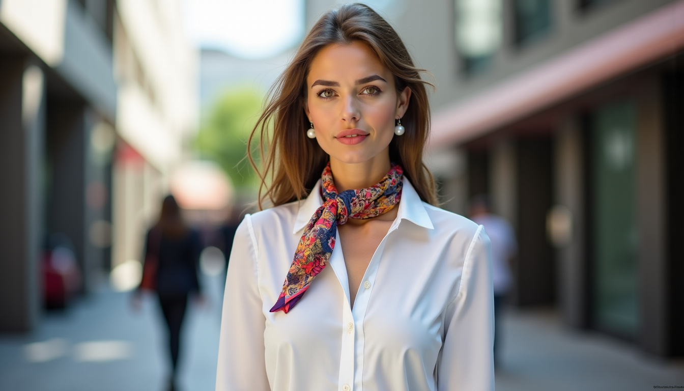 élégance audacieuse : réinvente ta garde-robe — pensez à un foulard en soie aux imprimés