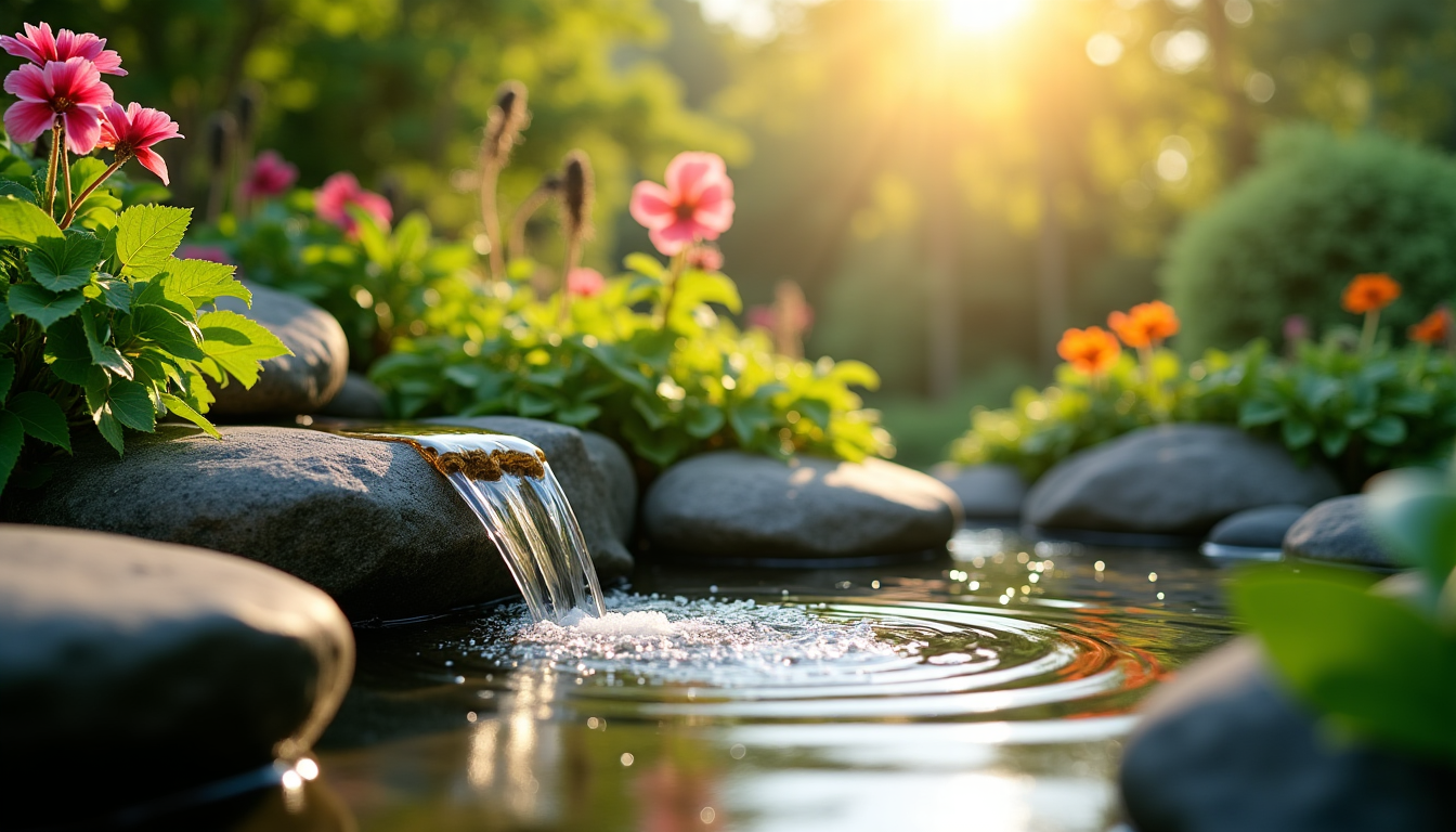 transformer votre jardin en oasis de sérénité ? — vous pouvez opter pour une cascade miniature, dont