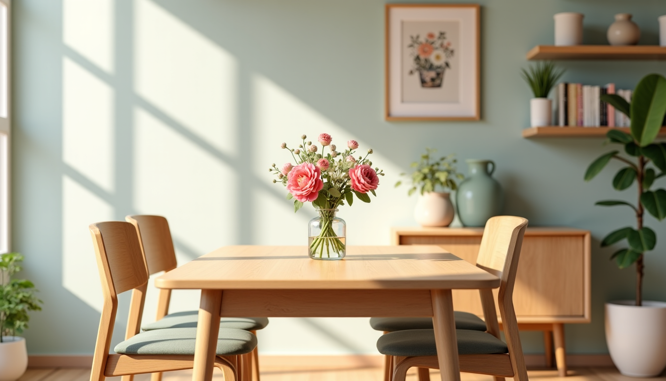 Illustration : une large gamme de finitions claires, offrent des — table choisir pour une petite salle à manger ?