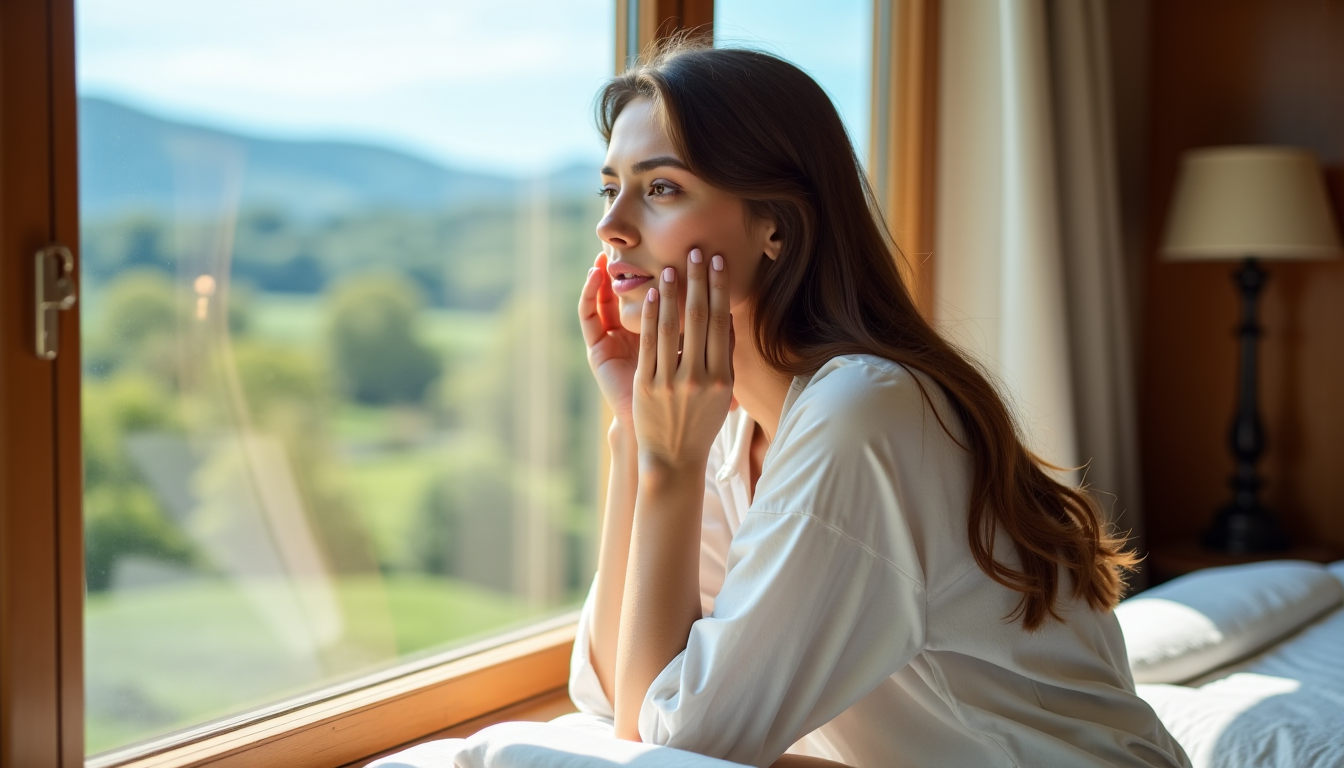 Illustration : l'idée de maintenir une routine beauté en voyage — secrets de beauté à découvrir lors de vos voyages
