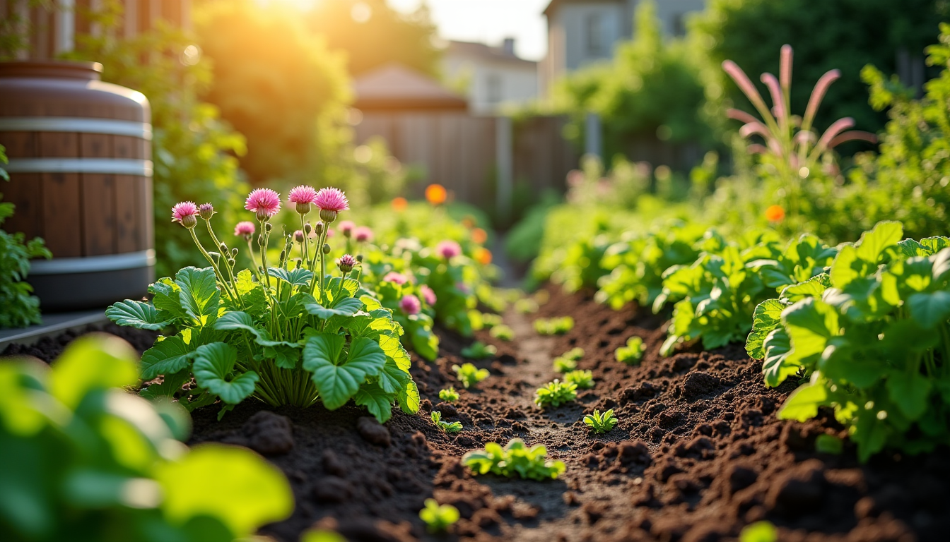 Illustration : adopter un jardinage durable ne demande pas de — le jardinage durable transforme votre espace ?
