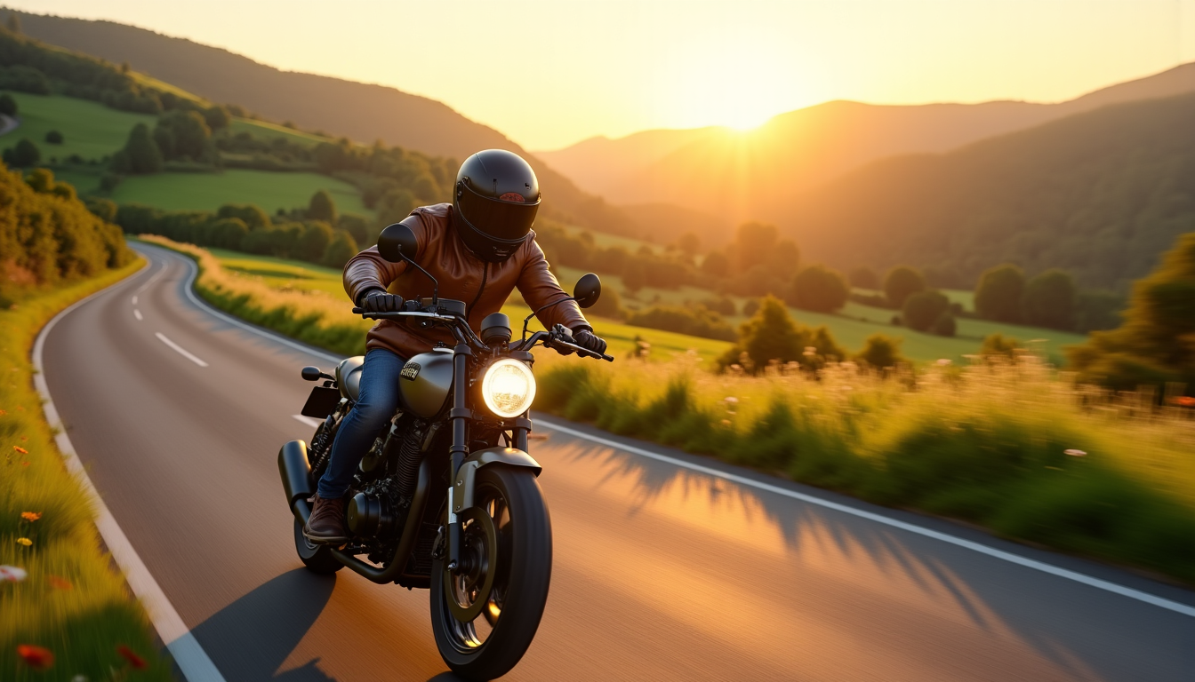 Illustration : chaque kilomètre parcouru est une victoire, chaque obstacle — la moto transforme-t-elle notre façon de voyager ?