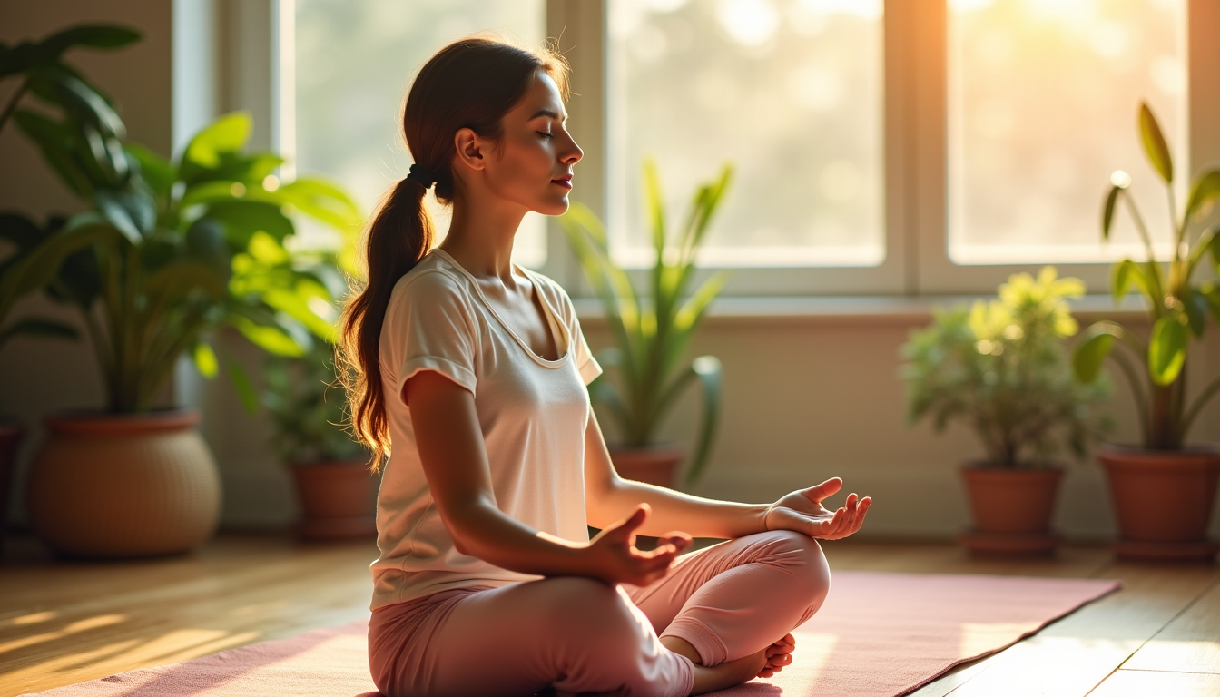 Illustration : quelques minutes de méditation par jour peuvent transformer — 7 astuces pour améliorer votre bien-être quotidien