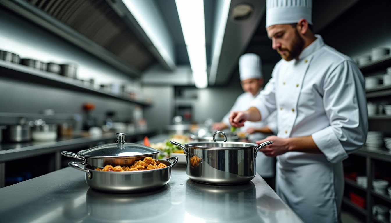 cocottes professionnelles pour restaurants et chr &mdash; elles sont &eacute;galement tr&egrave;s hygi&eacute;niques, car l'acier inoxydable