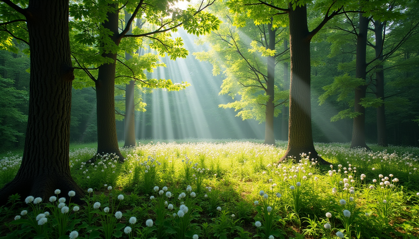 Illustration : rare, une clairière secrète peuvent transformer une simple — explorez la beauté cachée des forêts françaises