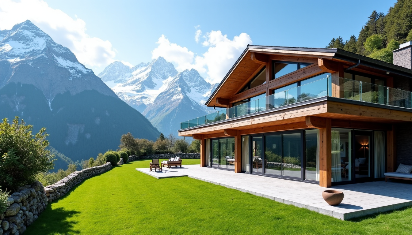 Illustration : la vue, quant à elle, est un luxe — investir à chamonix : opportunités et défis du marché immobilier
