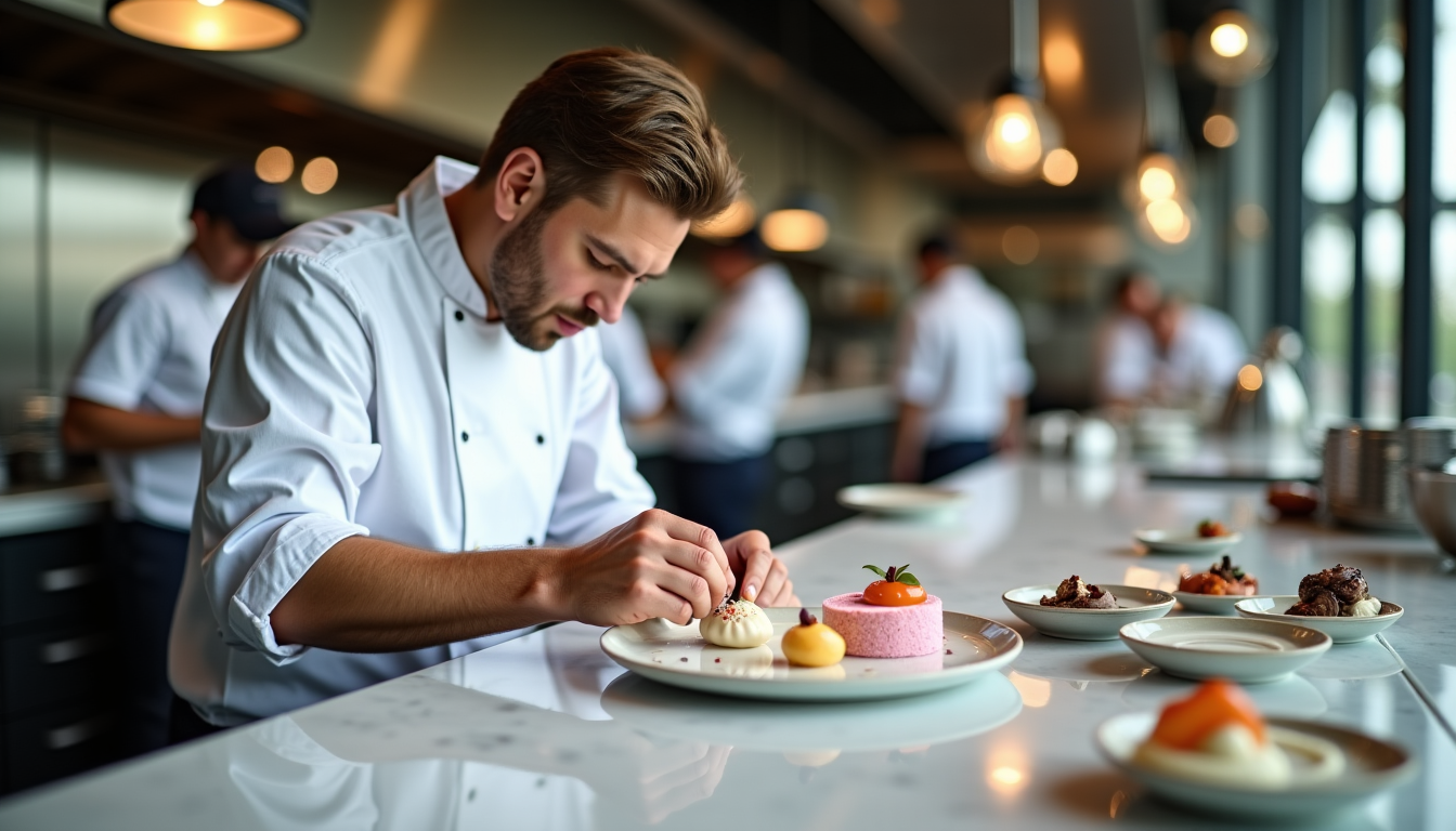 Illustration : ces métiers exigent une précision et une créativité — différents métiers dans la restauration