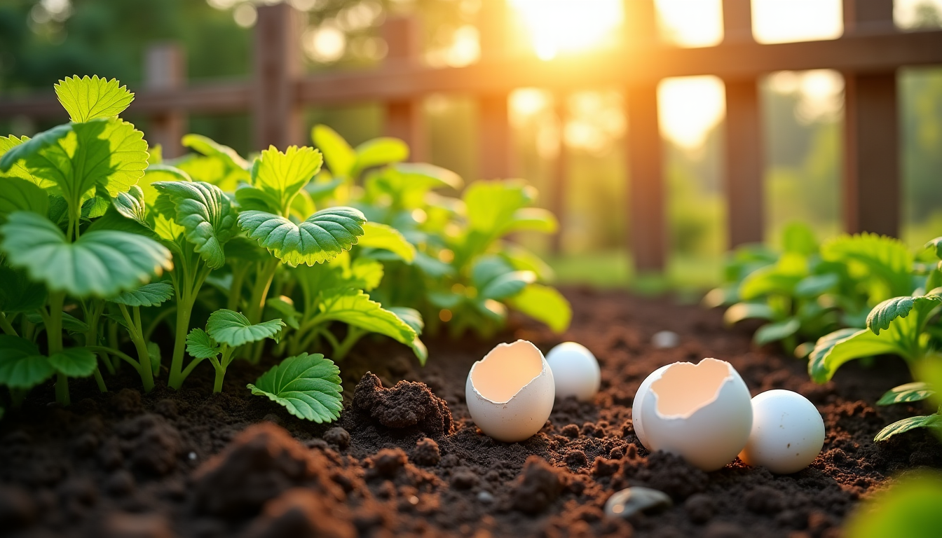 Illustration : les coquilles d'œuf sont une source fantastique de — 5 secrets de jardinage pour booster la croissance de vos plantes naturellement