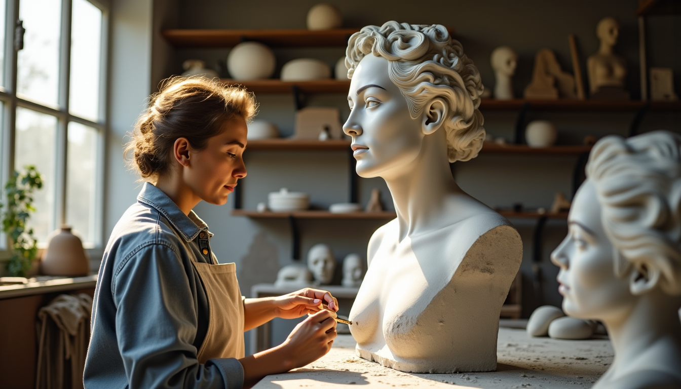 surprenez vos proches avec une statue sur mesure créée d'après leur portrait — . c'est une collaboration entre le commanditaire et