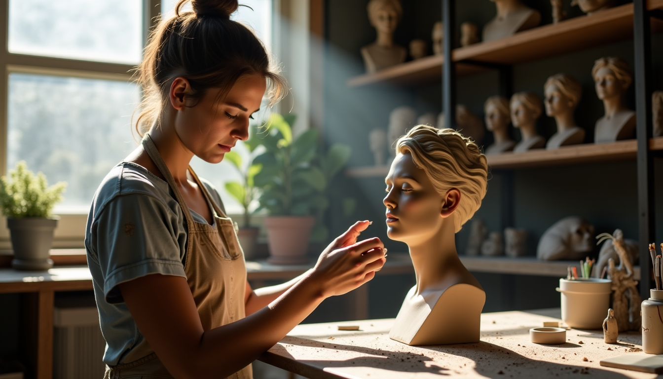 Illustration : que ce soit pour un anniversaire marquant, un — surprenez vos proches avec une statue sur mesure créée d'après leur portrait