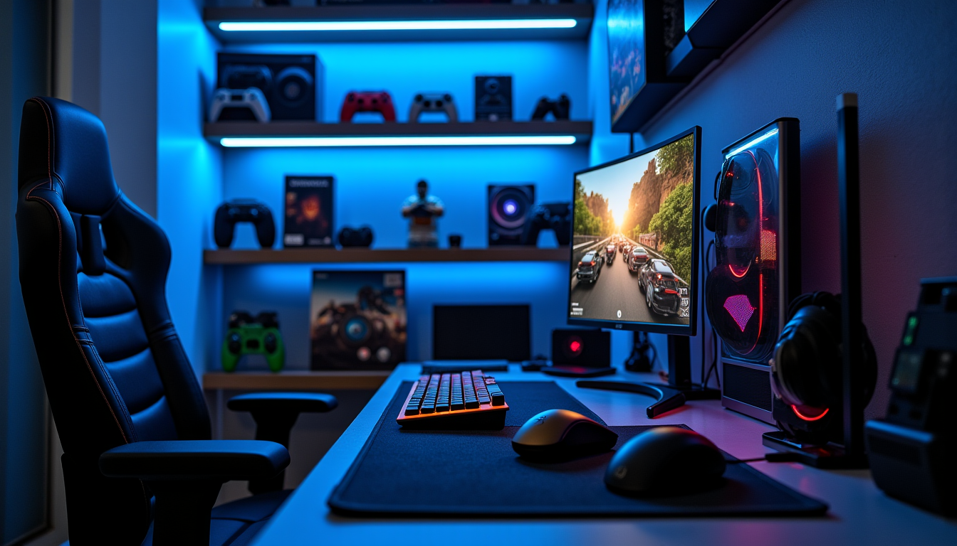 Illustration : au-delà des périphériques principaux, certains accessoires peuvent grandement — accessoires gaming réellement utiles pour améliorer le confort de jeu