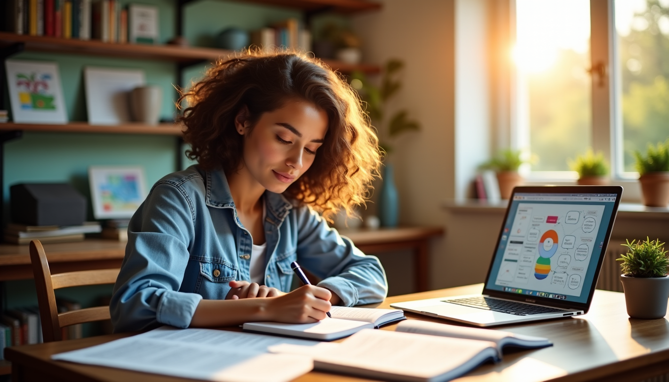 stratégies pour apprendre plus vite sans se surcharger mentalement — f et visualisation des liens engagement actif, compréhension