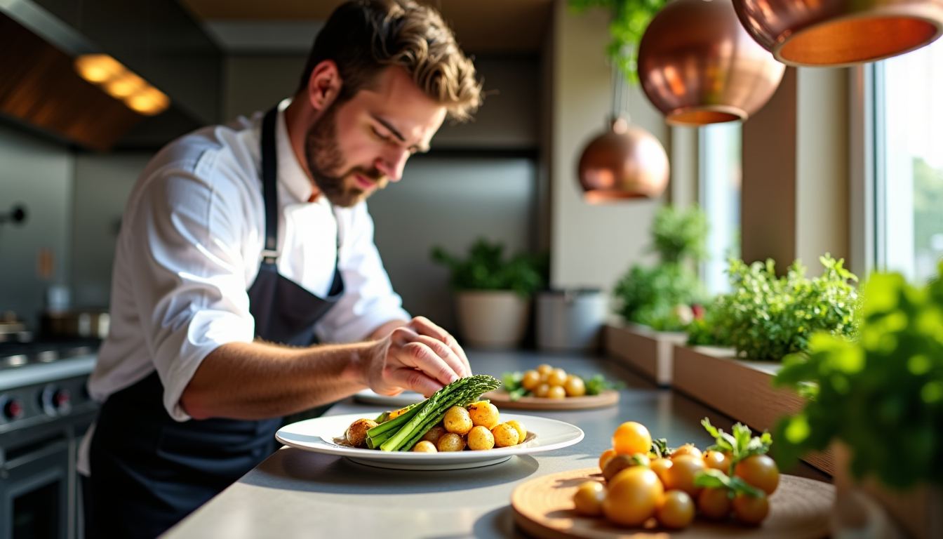 techniques de dressage utilisées par les chefs pour sublimer un plat simple — de même, jouer avec les textures permet d'enrichir