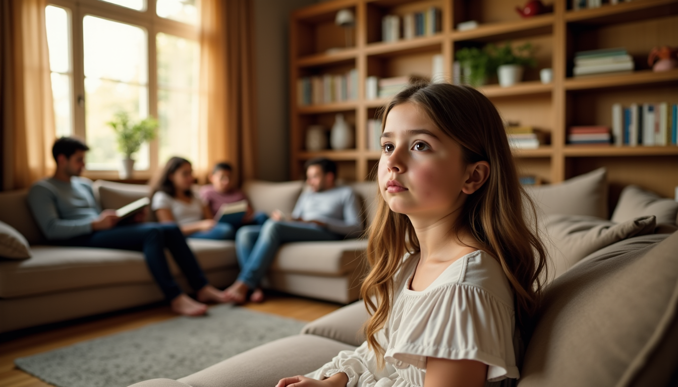 ce que la beauté révèle sur les dynamiques familiales — par exemple, une jeune fille jugée "belle" par