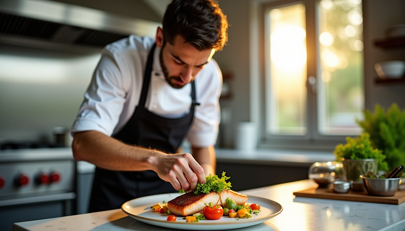 Illustration : l'équilibre est le maître mot. une assiette trop — 3 astuces pour réussir vos plats comme un chef