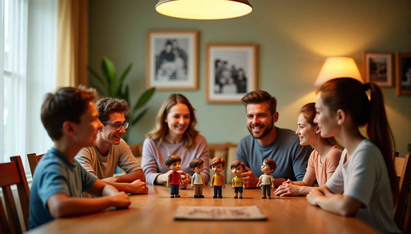 Illustration : art, souvenirs fidèles personnes avec sens de l'humour, — cadeau d'anniversaire unique : transformez vos proches en figurines miniatures !