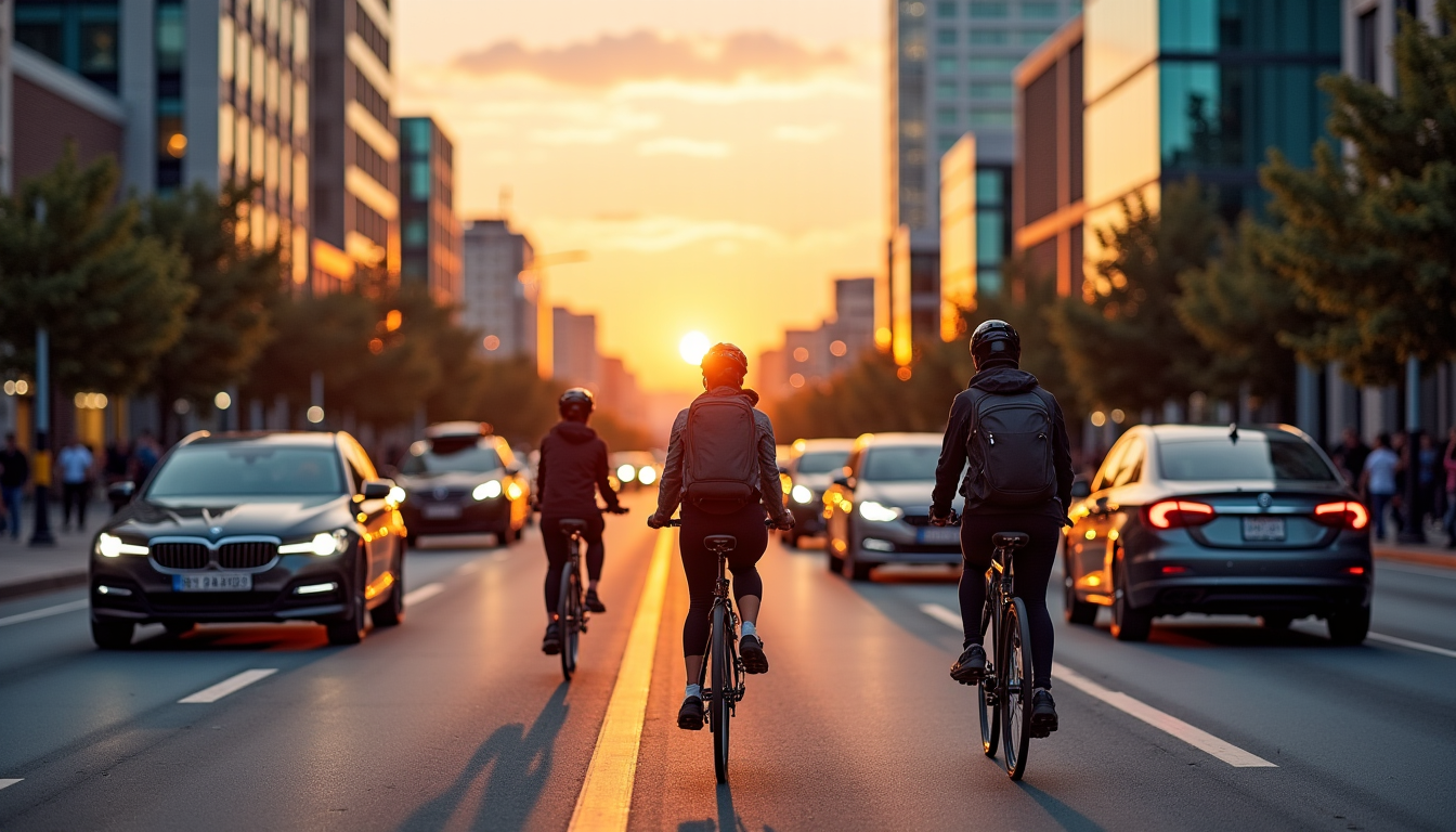 Illustration : ces initiatives, parmi d'autres, contribuent à créer un — explorez l'harmonie entre deux roues et quatre roues