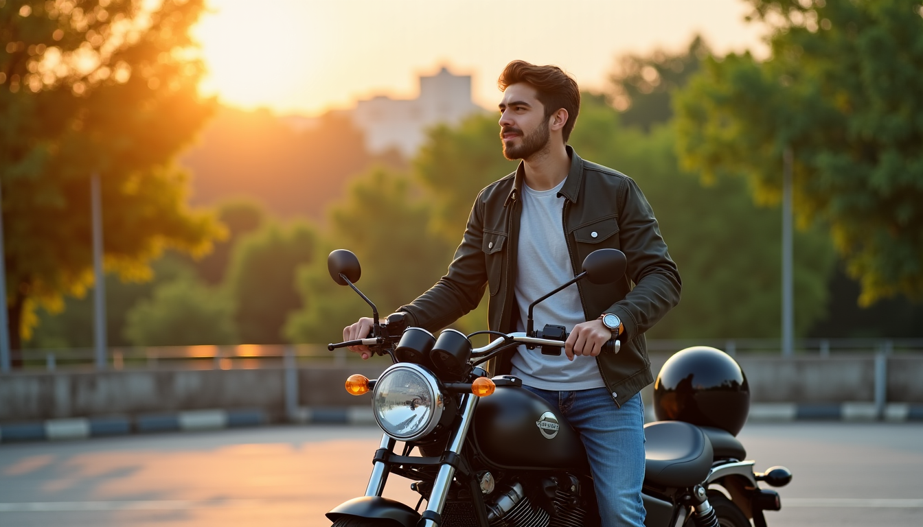 Illustration : pouvoir poser les pieds à plat au sol — équipement ou aventure : choisir sa moto idéale