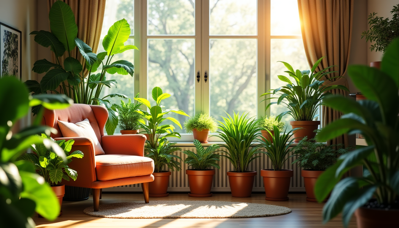 Illustration : la lumière est le facteur le plus important — éclairez votre espace avec des plantes d'intérieur élégantes