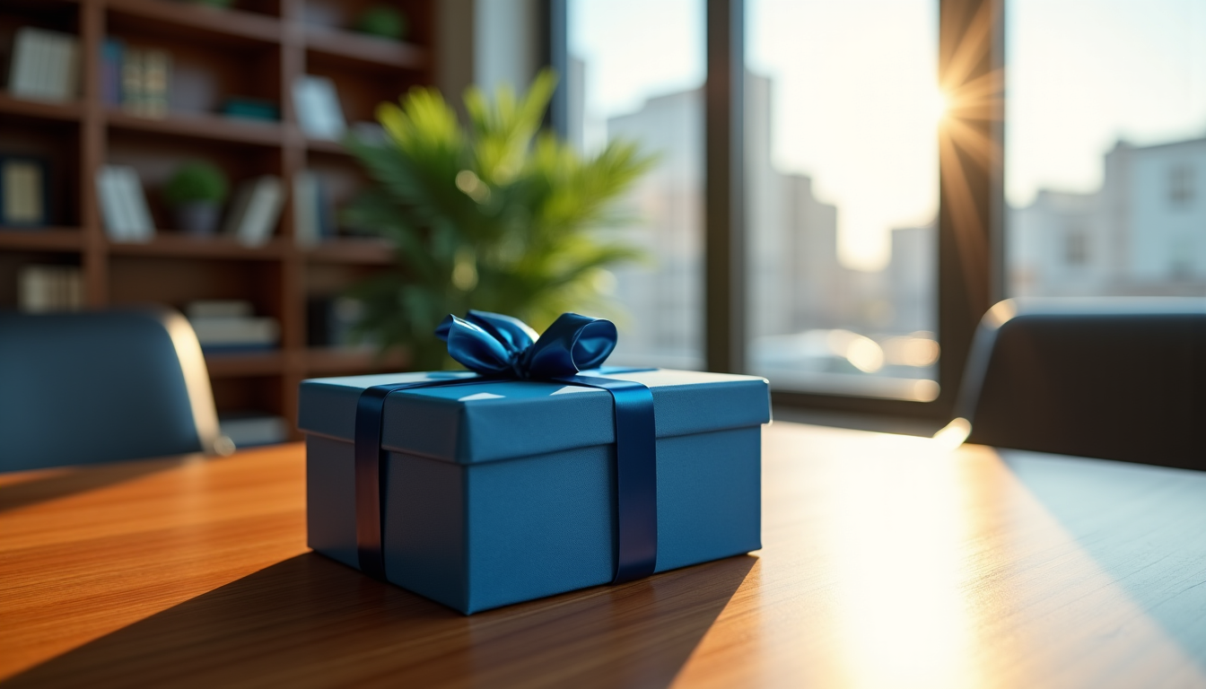 Illustration : ces cadeaux peuvent prendre la forme d'objets de — cadeau offrir pour l'ouverture d'un cabinet d'avocat ?