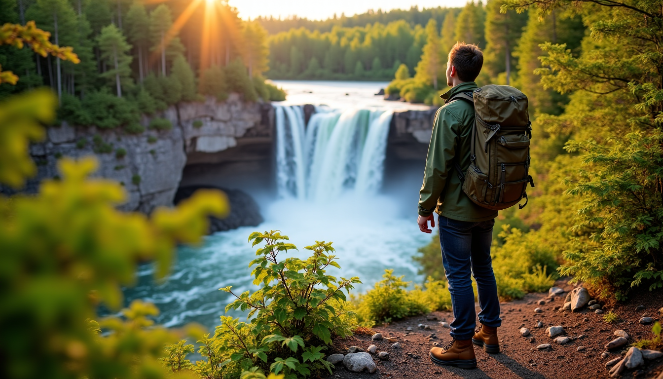 erreurs à éviter pendant la randonnée parc regional de la riviere du nord chutes wilson — le sentier wilson mène directement aux chutes, offrant