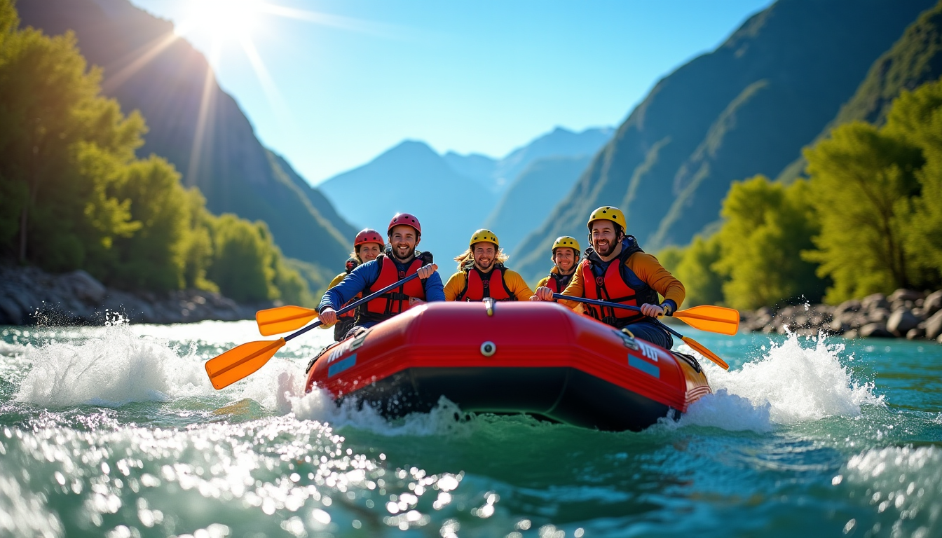 Illustration : "l'encadrement professionnel sur le gave de pau rend &mdash; rafting pau : une demi-journ&eacute;e de sensations fortes au pied des montagnes