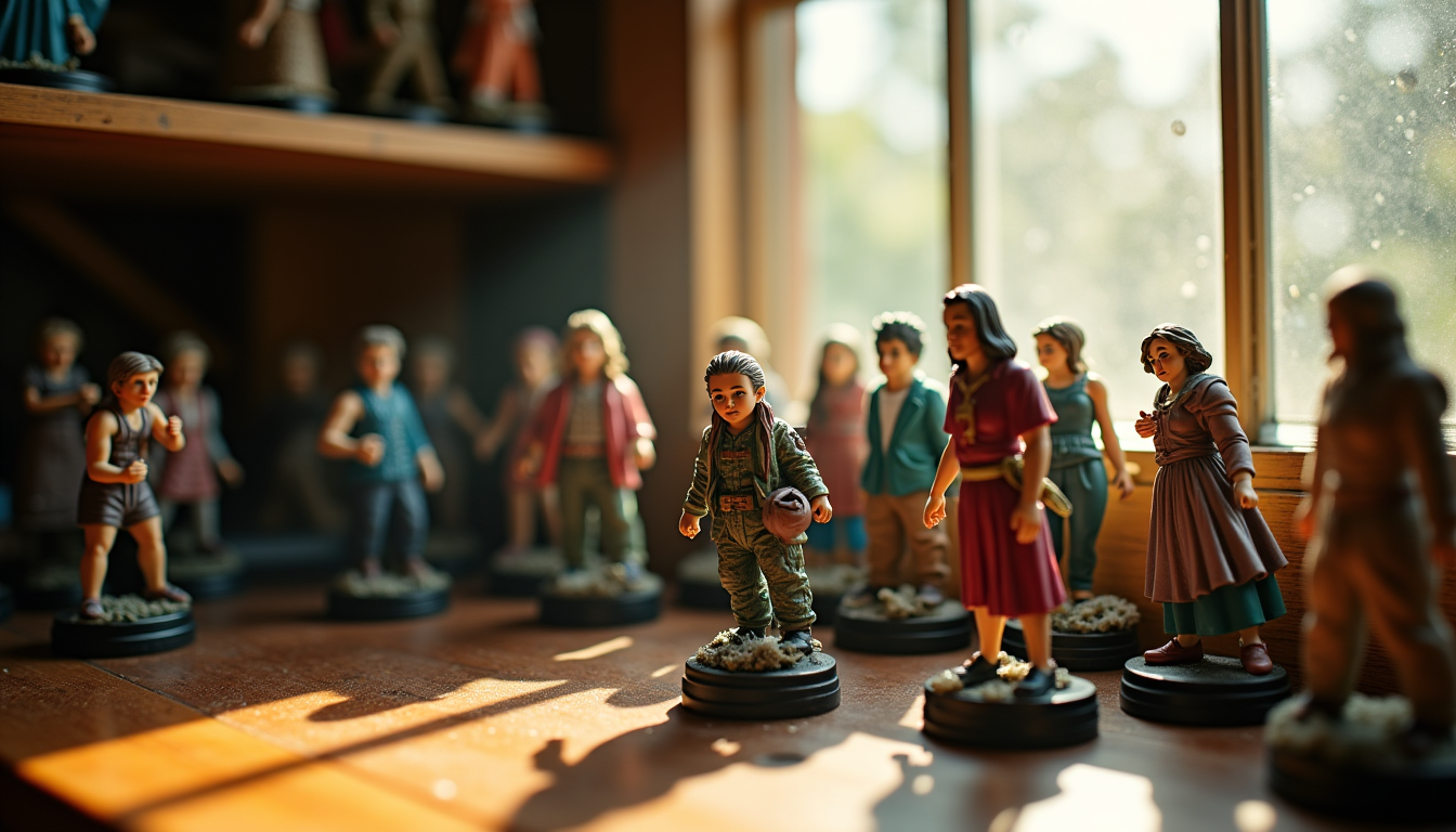 Illustration : légient l'aspect visuel et décoratif, l'admiration des détails — figurine starter pack choisir pour bien débuter sa collection ?
