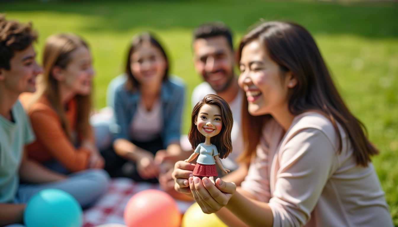 Illustration : une figurine caricature personnalisée est bien plus qu'un — transformer une photo de vos amis en figurine caricature hilarante ?