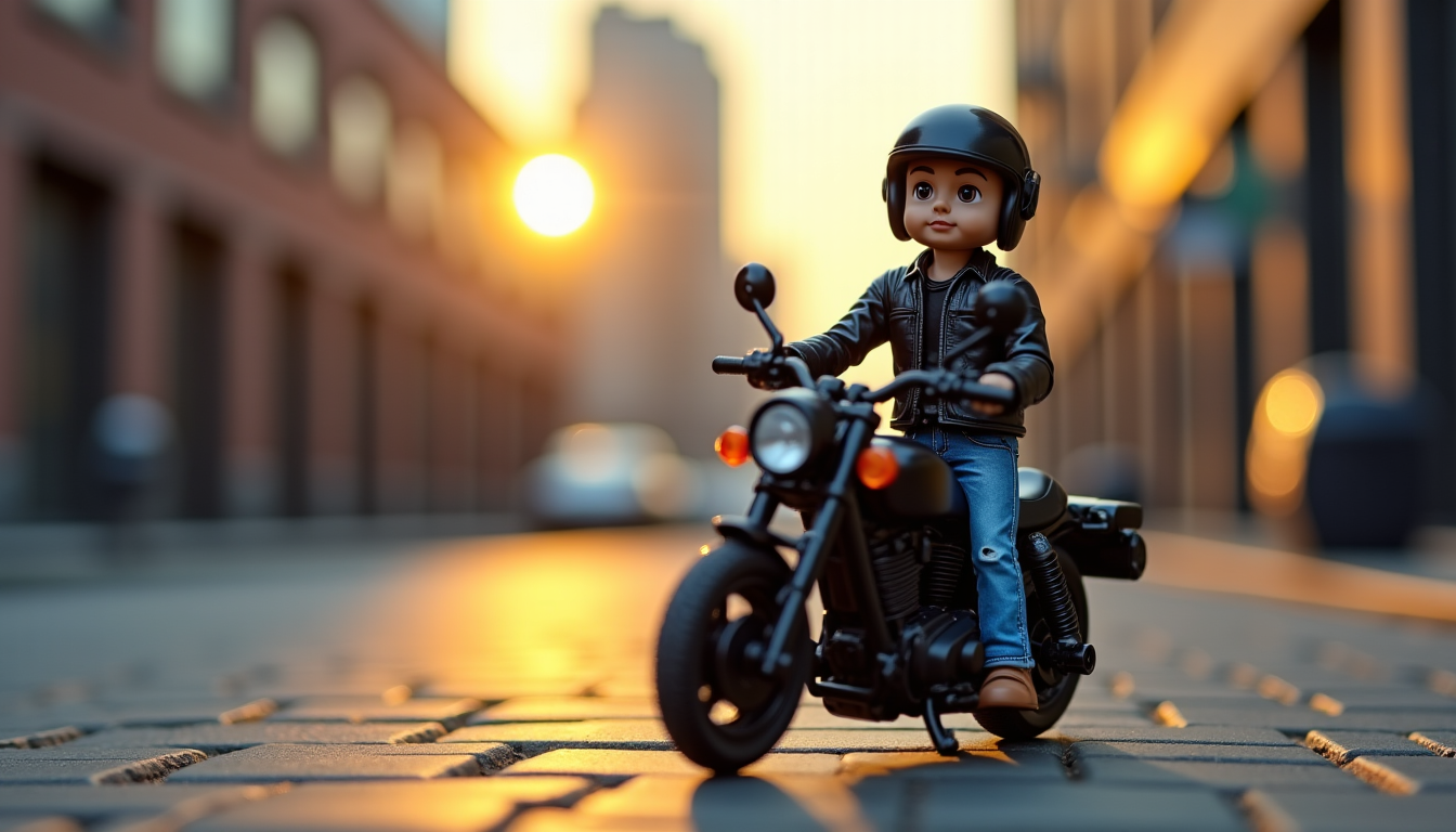 Illustration : itude relax. rendre hommage à un style de — figurine motard sur mesure : le cadeau original qui épatera tous les passionnés