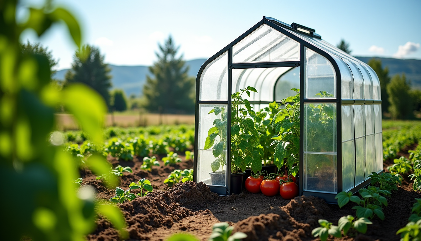 mini serre de jardin en polycarbonate : comment bien la choisir pour son potager ? — nt la hauteur, qui est importante pour les