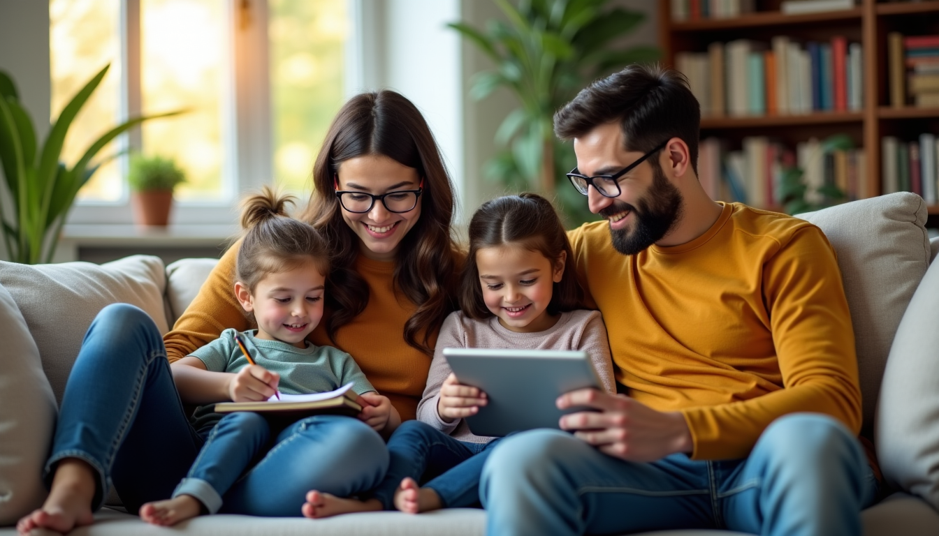 Illustration : une famille sereine est une famille où la — optimisez vos ressources familiales pour un quotidien serein