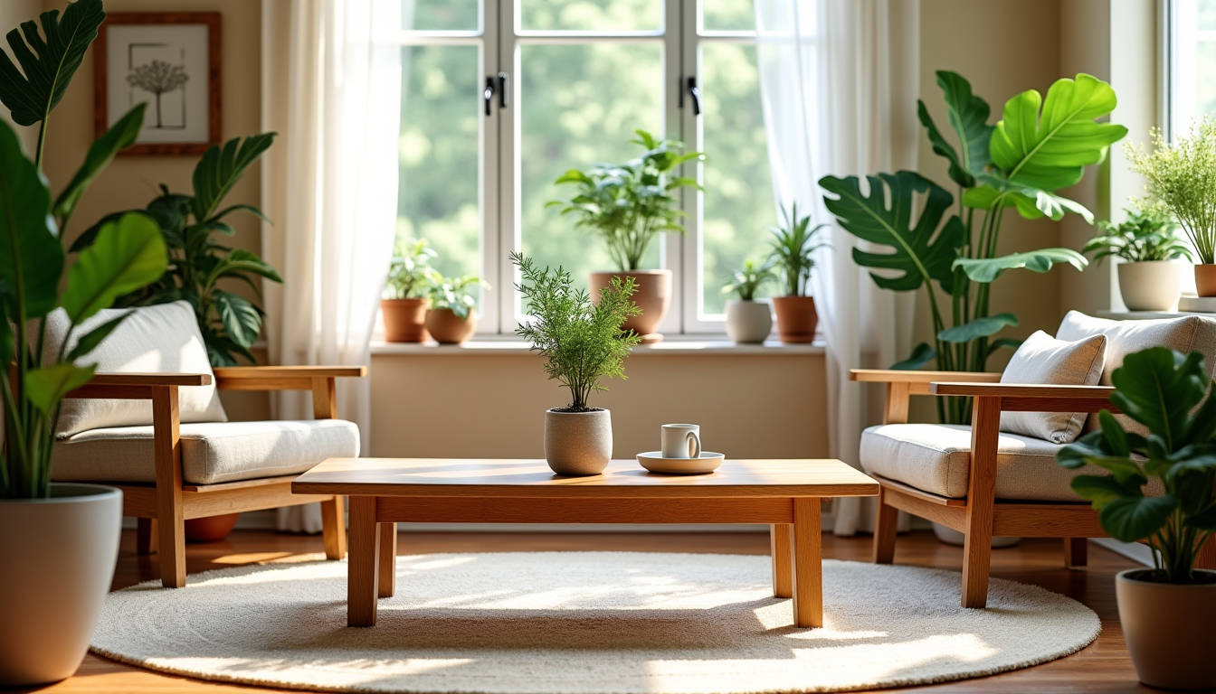 harmonie verte dans votre foyer : astuces et innovations écologiques — privilégiez les meubles et les objets décoratifs fabriqués