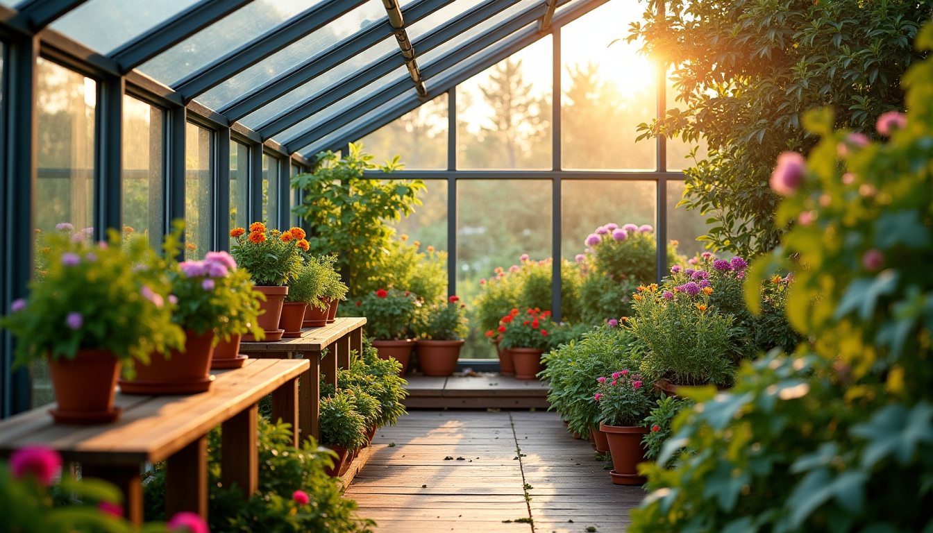 serre en verre de jardin : pourquoi est-ce le meilleur choix pour votre extérieur ? — e verre sont collées par un film plastique,