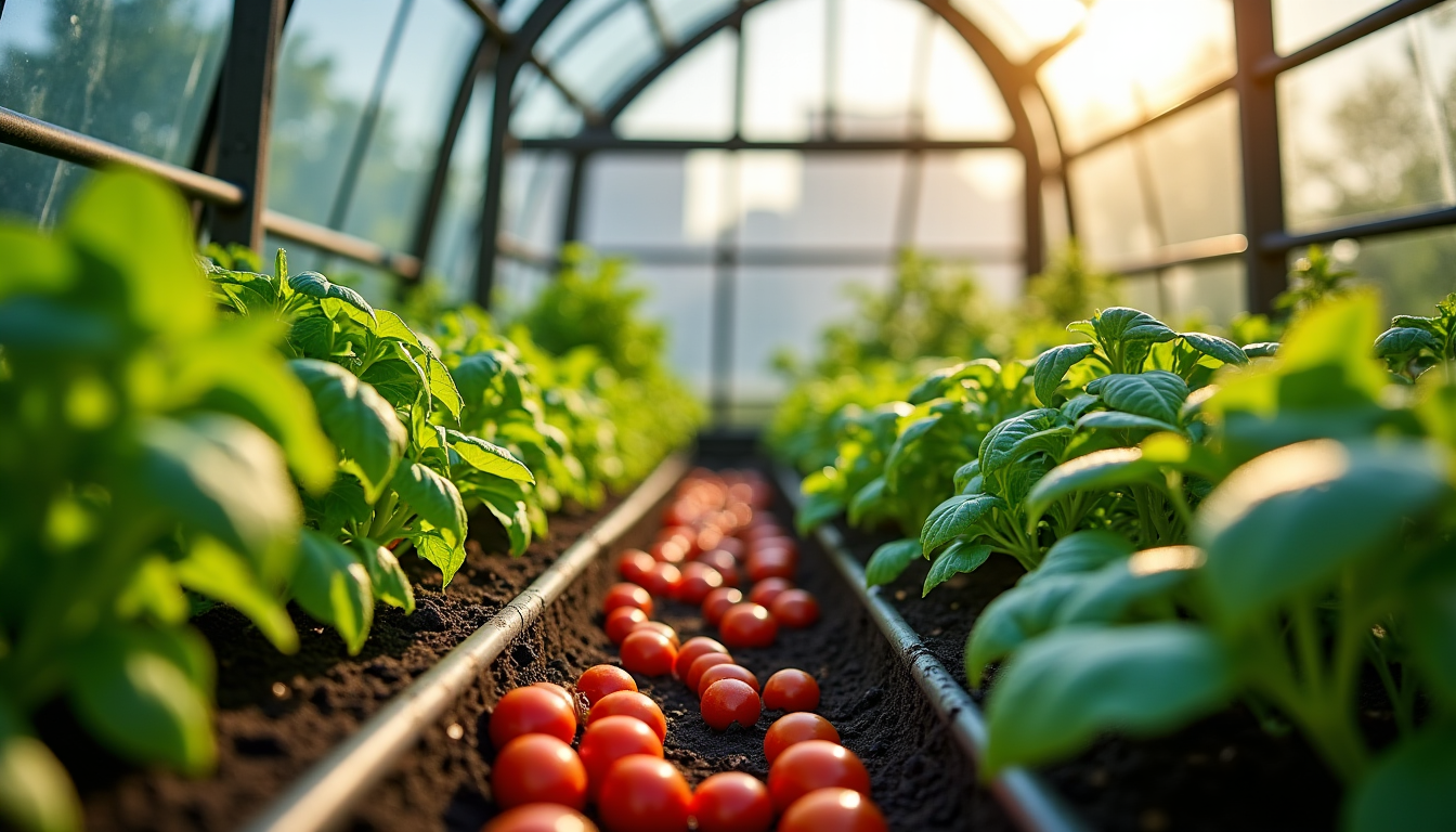 Illustration : indispensables en cuisine, peuvent être cultivées toute l'année — aménager un potager productif dans un petit espace avec la serre piccolo ?
